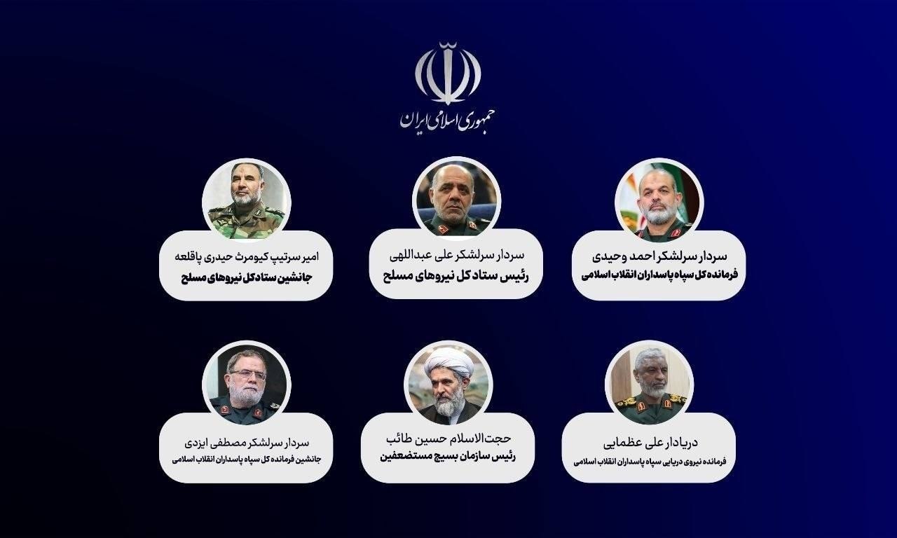 انتصابات فرمانده کل قوا در سپاه، بسیج و ارتش